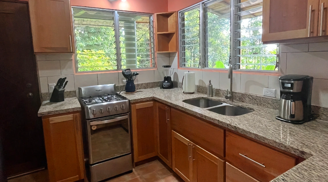 newly remodelled kitchen with lots of light